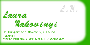 laura makovinyi business card